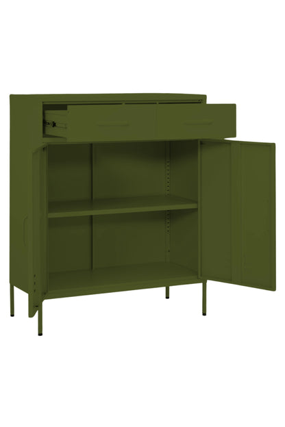 Double Scoop in Matcha Latte - Modern Media Cabinet-Storage Cabinet