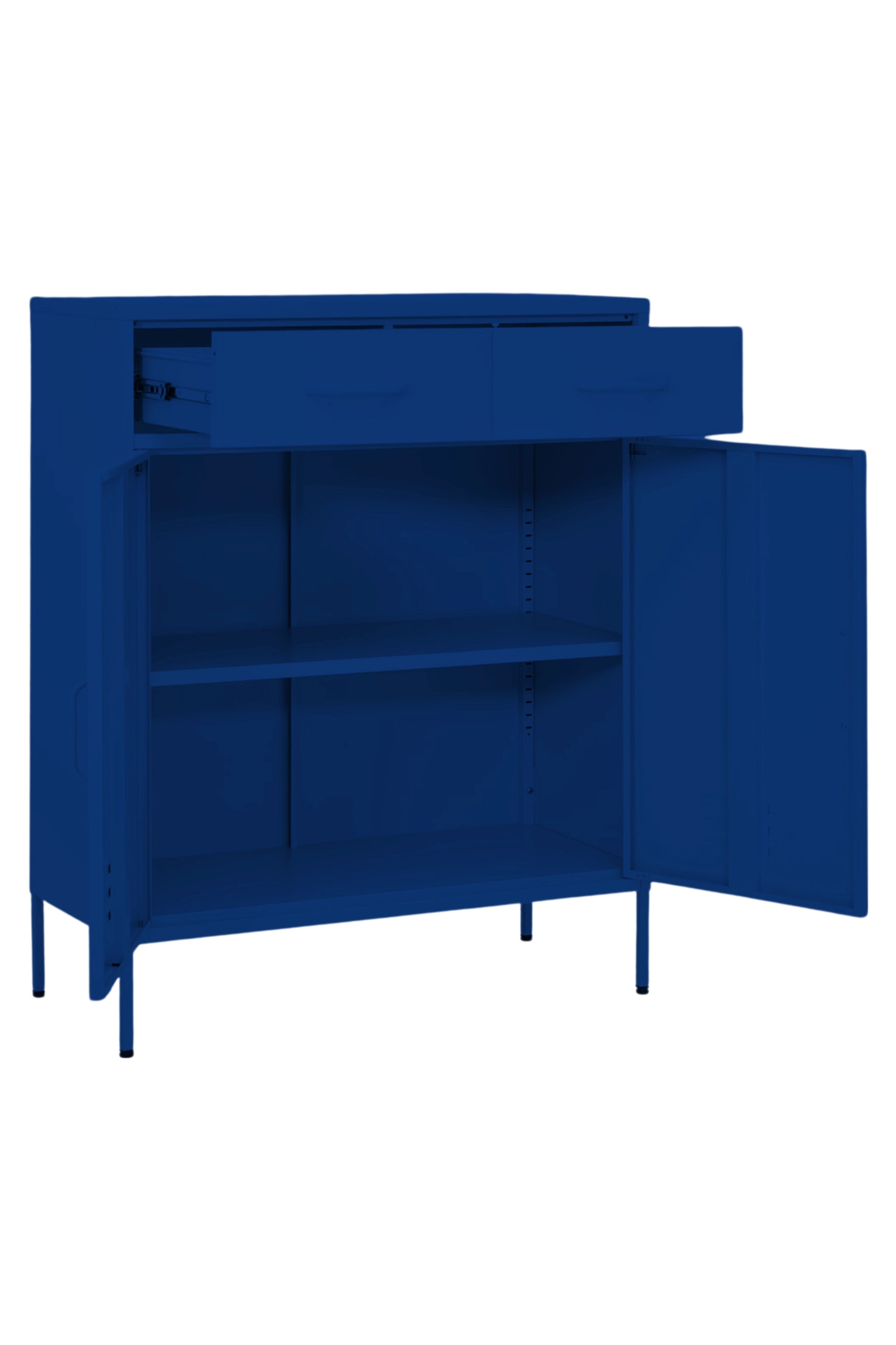 Double Scoop in Midnight Blueberry - Modern Media Cabinet-Storage Cabinet