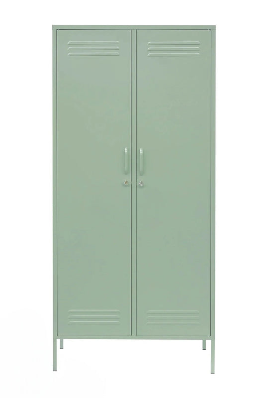 Double Swirl in Cool Mint  - Modern Steel Locker Wardrobe - Storage Cupboard