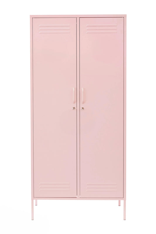 Double Swirl in Strawberry Cupcake  - Modern Steel Locker Wardrobe - Storage Cupboard