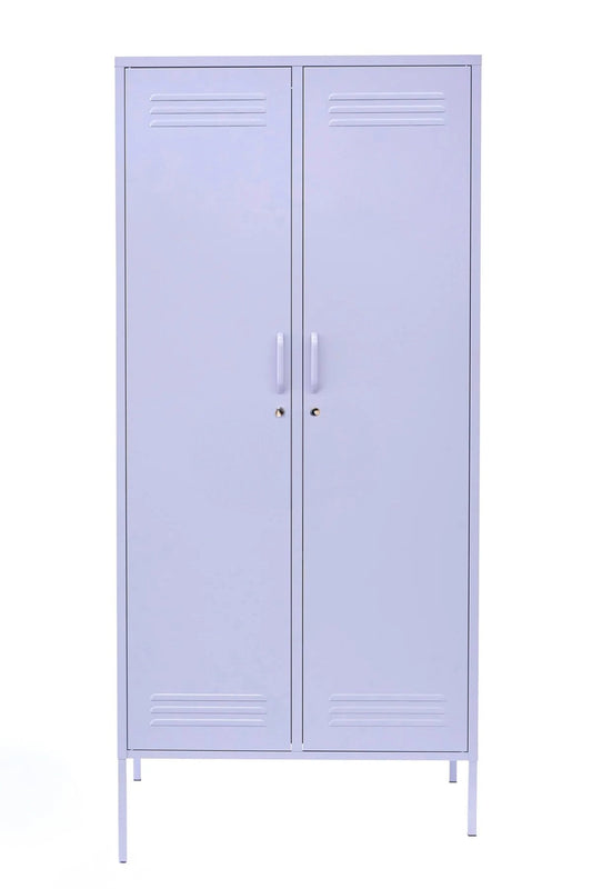 Double Swirl in Taro Milk  - Modern Steel Locker Wardrobe - Storage Cupboard