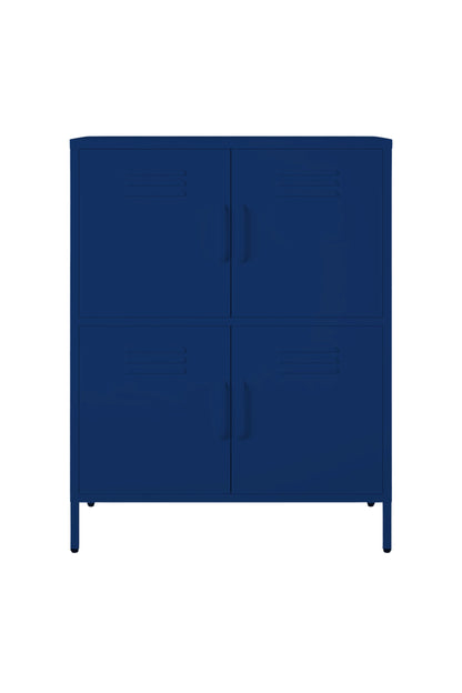 Quattro Scoop in Midnight Blueberry - Modern 4 Door Cabinet- Storage Cabinet