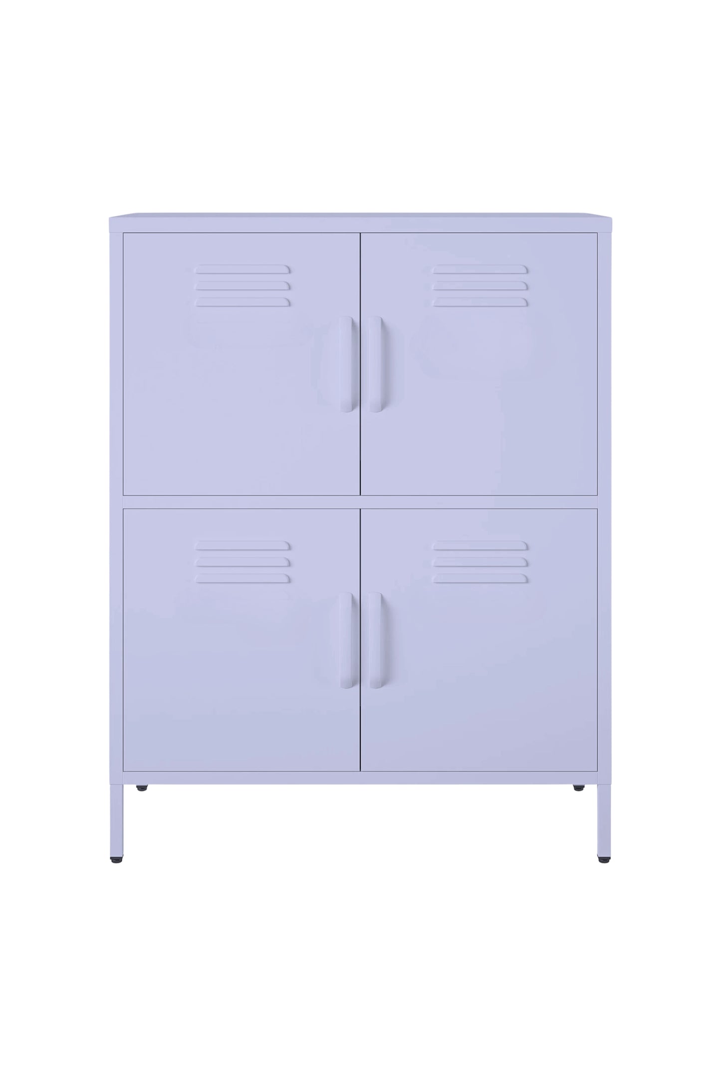 Quattro Scoop in Taro Milk - Modern 4 Door Cabinet- Storage Cabinet