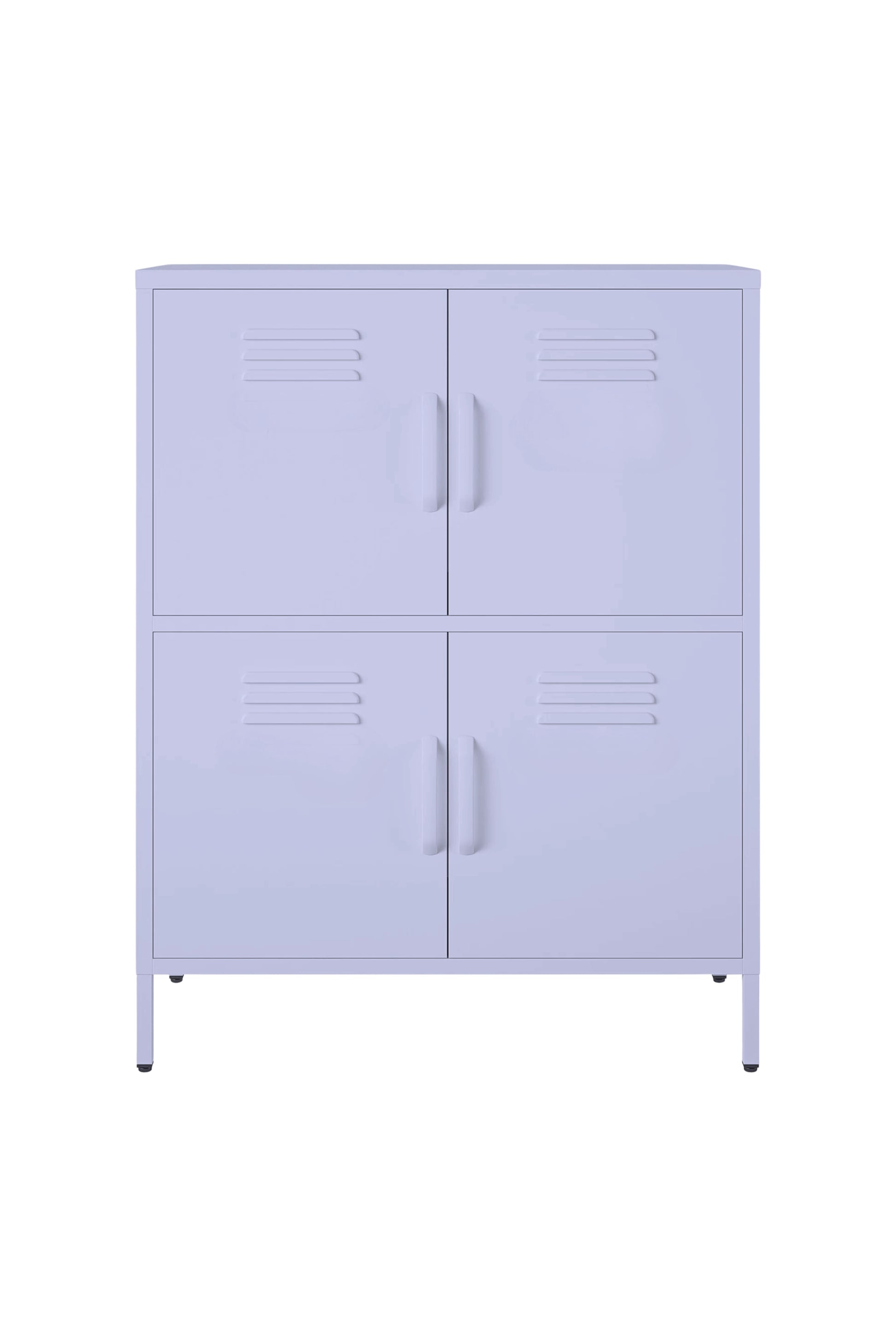 Quattro Scoop in Taro Milk - Modern 4 Door Cabinet- Storage Cabinet