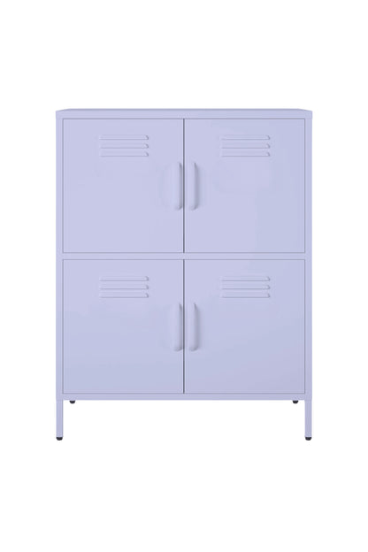 Quattro Scoop in Taro Milk - Modern 4 Door Cabinet- Storage Cabinet