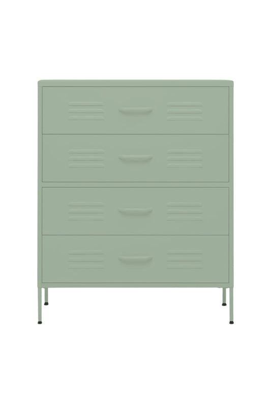 Quattro Treat in Cool Mint - Modern 4 Door Drawer- Storage Drawer