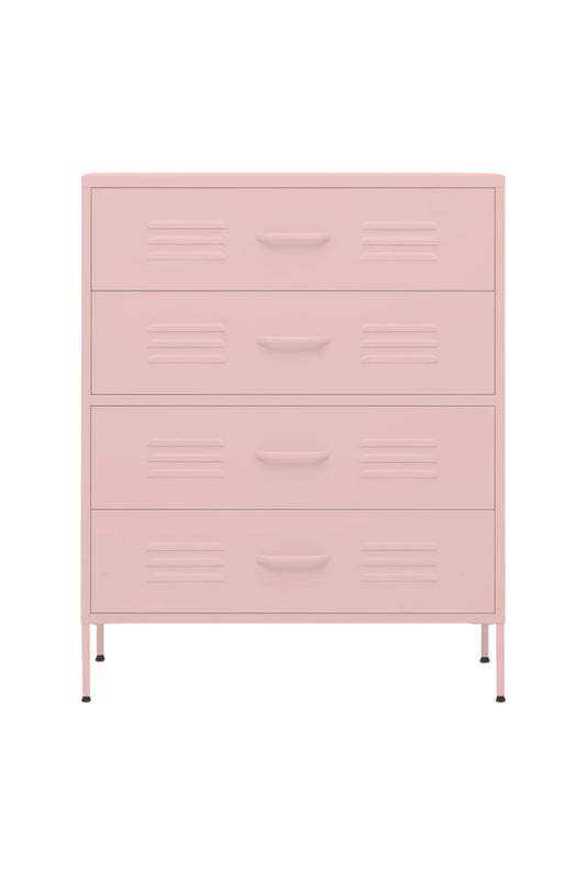 Quattro Treat in Strawberry Cupcake - Modern 4 Door Drawer- Storage Drawer