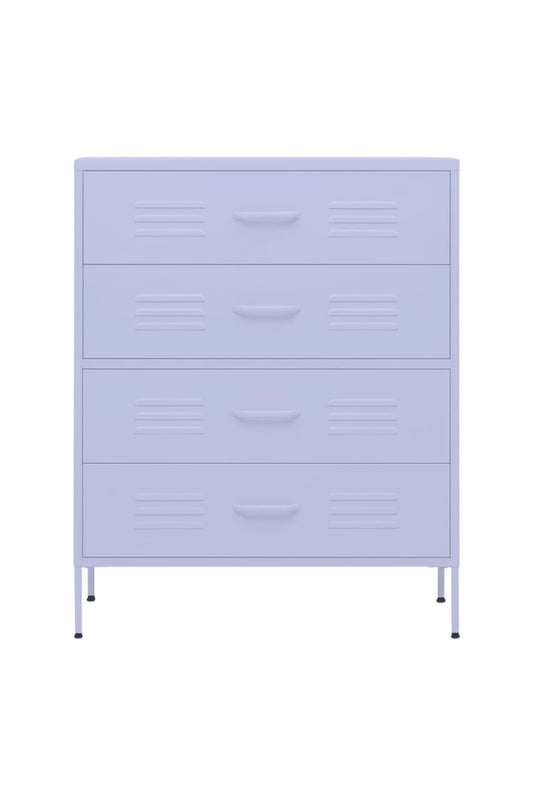 Quattro Treat in Taro Milk - Modern 4 Door Drawer- Storage Drawer