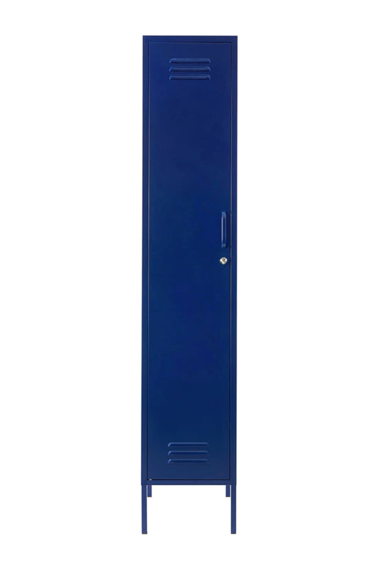 Single Dip in Midnight Blueberry - Modern Steel Locker - Storage Cupboard - Left Door Opening