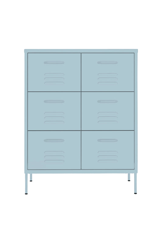 Super Scoop in Double Bubblegum - Modern 6 Door Drawer- Storage Drawer