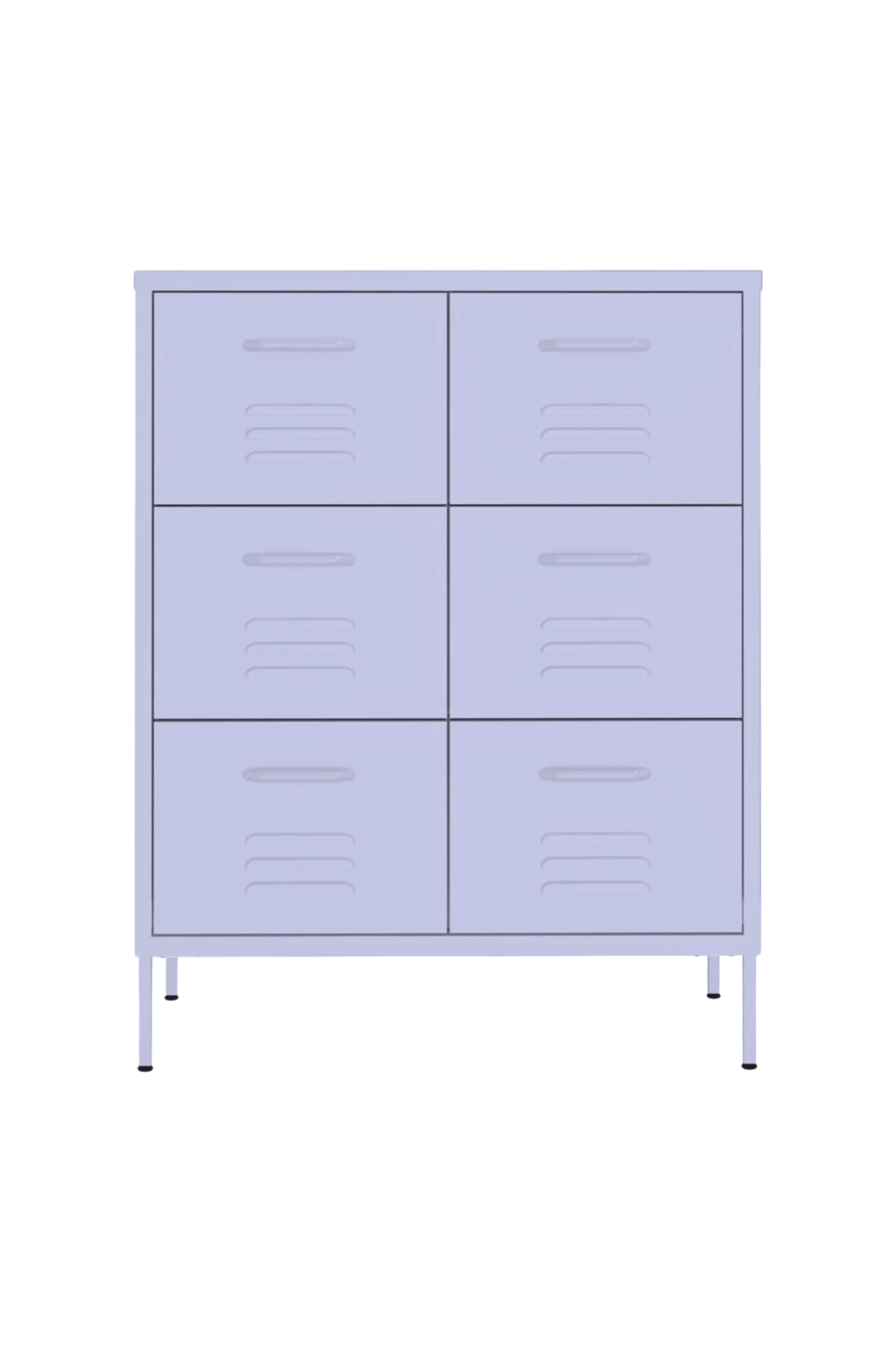 Super Scoop in Taro Milk - Modern 6 Door Drawer- Storage Drawer