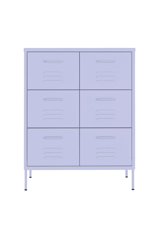 Super Scoop in Taro Milk - Modern 6 Door Drawer- Storage Drawer