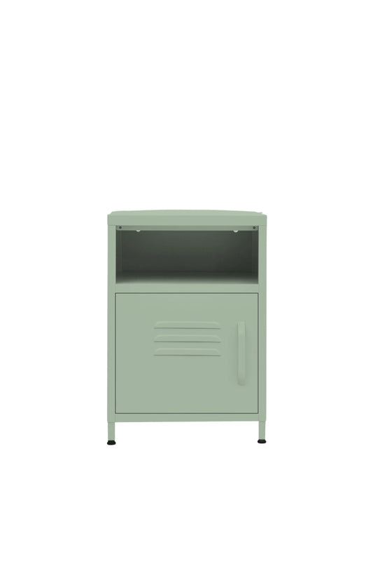 Tiny Tub in Cool Mint - Modern Pedestal- Storage Cabinet - Left Door Opening