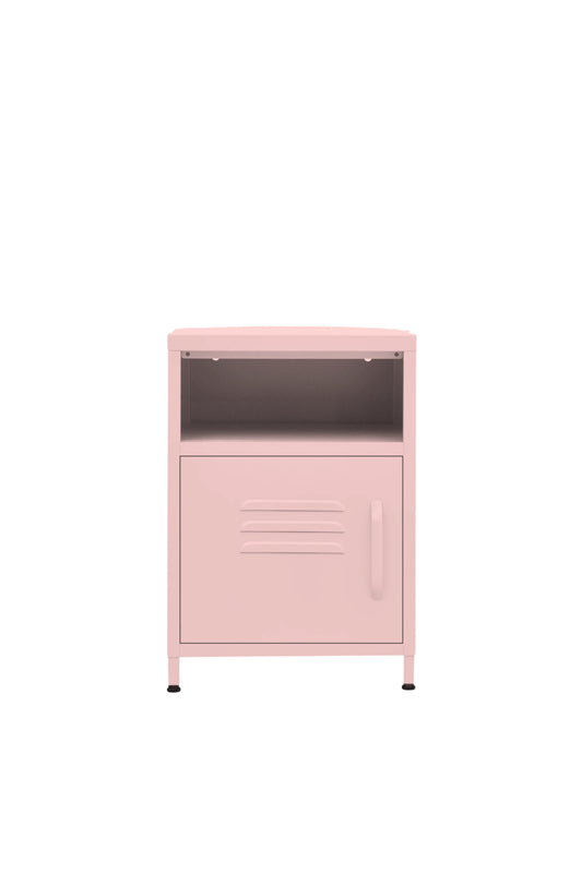 Tiny Tub in Strawberry Cupcake - Modern Pedestal- Storage Cabinet - Left Door Opening