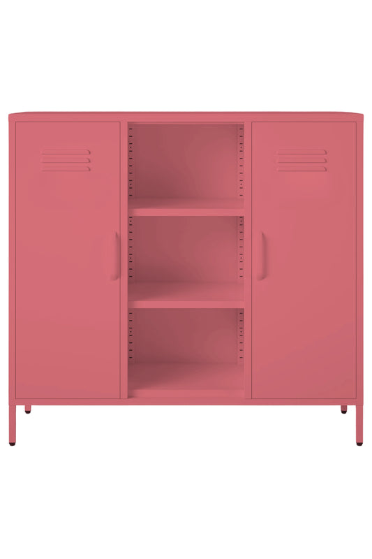 Triple Scoop in Berrylicious - Modern 2 Door Cabinet with Cutout- Storage Cabinet