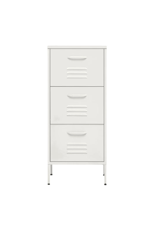 Triple Treat in Coconut Cream - Modern 3 Door Drawer- Storage Drawer