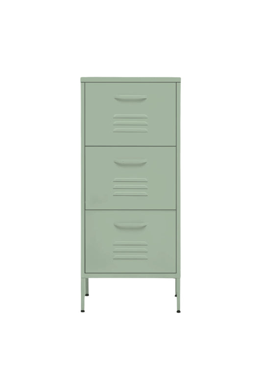 Triple Treat in Cool Mint - Modern 3 Door Drawer- Storage Drawer