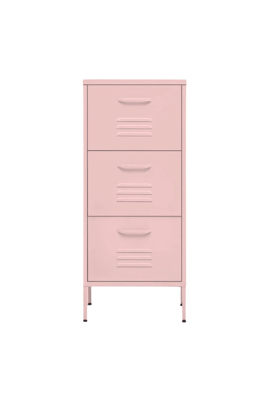 Triple Treat in Strawberry Cupcake - Modern 3 Door Drawer- Storage Drawer