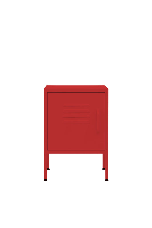 Cute Cup in Cherry Bombshell - Modern Pedestal- Storage Cabinet - Left Door Opening