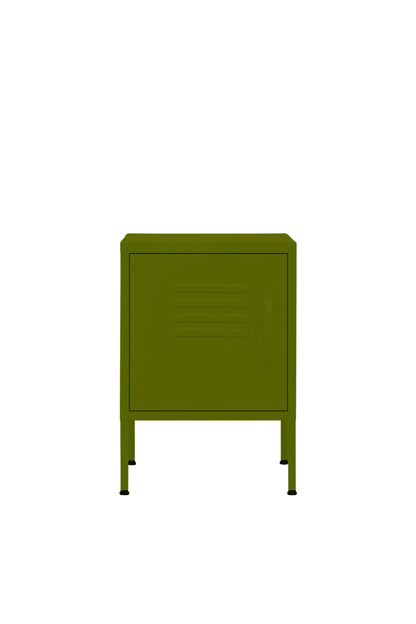 Cute Cup in Matcha Latte - Modern Pedestal- Storage Cabinet - Left Door Opening