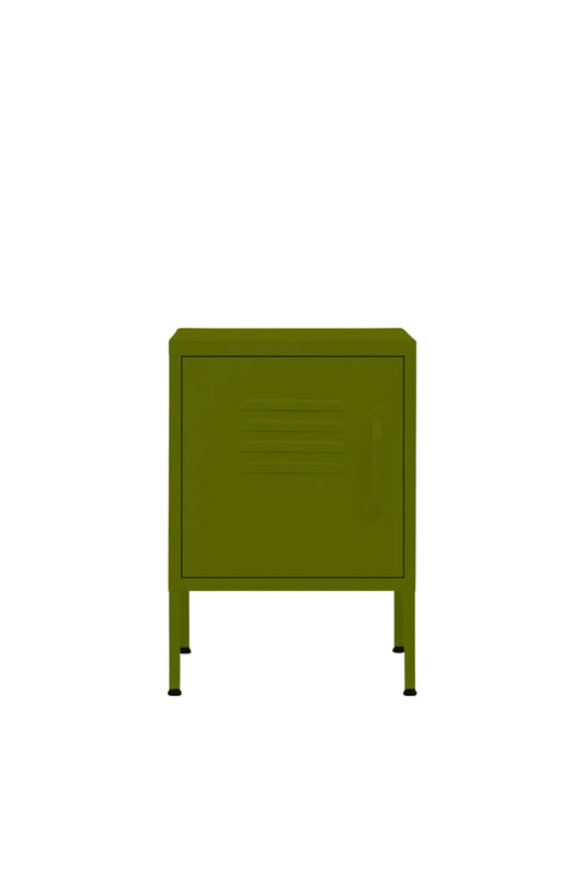 Cute Cup in Matcha Latte - Modern Pedestal- Storage Cabinet - Left Door Opening