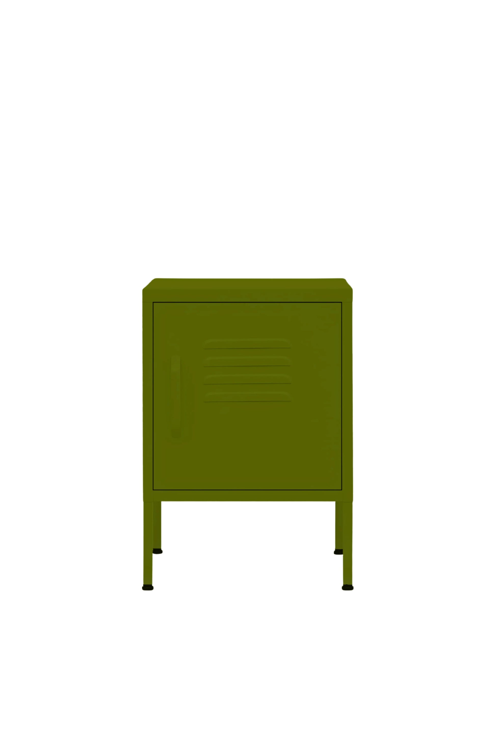 Cute Cup in Matcha Latte - Modern Pedestal- Storage Cabinet - Right Door Opening