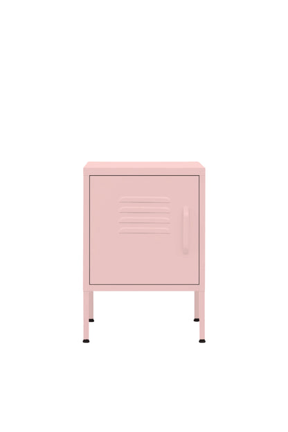 Cute Cup in Strawberry Cupcake - Modern Pedestal- Storage Cabinet - Left Door Opening