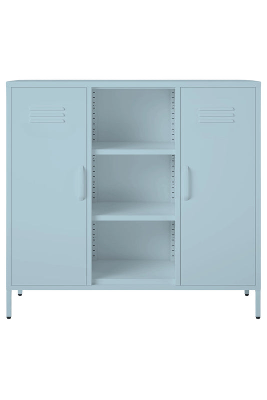 Triple Scoop in Double Bubblegum - Modern 2 Door Cabinet with Cutout- Storage Cabinet